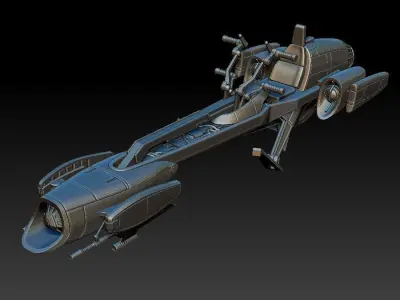 BARC Speeder for 6 inch scale model kit STL 3D print model