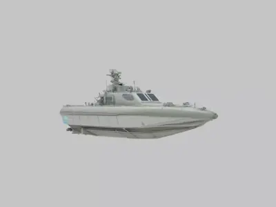 Futuristic Stealth Vessel Low-poly 3D model