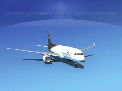 Boeing 787-8 UPS 3D model