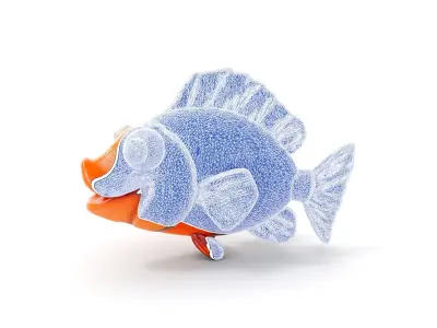 Cute Clownfish Cartoon Model Pack Low-poly 3D model