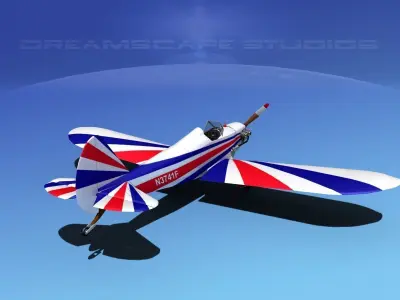Flybaby british biplane 3D model