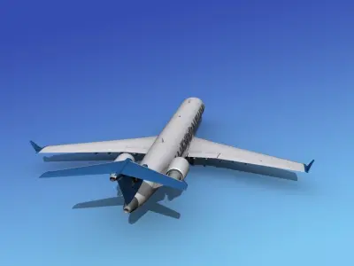 Bombardier CRJ700 Frontier Airlines 3D model