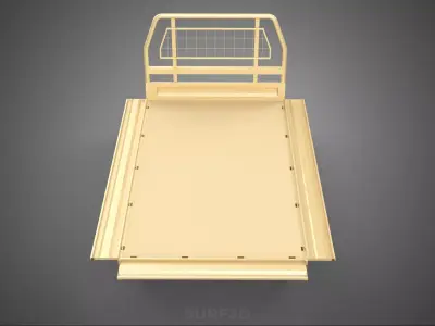 UTE BAKKIE 3 WAY WIDE DECK DROP SIDE LOAD BED PICKUP TRUCK BODY 3D model