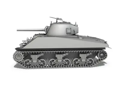 M4A2 Sherman - Medium Tank 3D model