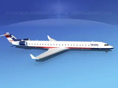 Bombardier CRJ1000 Texair 3D model