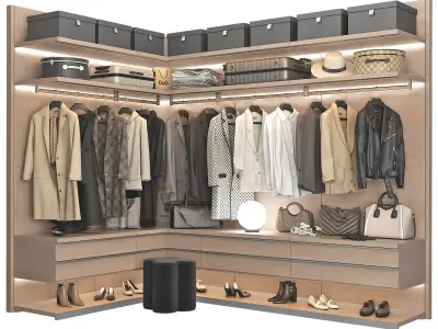 Walk-in Closet 98 part 6 3D model