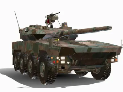 TYPE 16 MCV 8X8 Low-poly 3D model