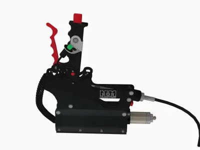 MM Billet 3 Speed complete shifter Low-poly 3D model