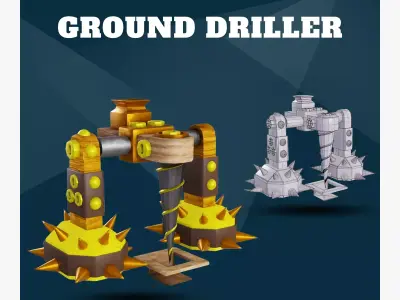 Ground driller 3D model