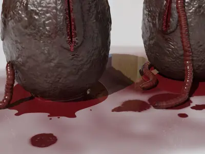 Monster egg Free low-poly 3D model