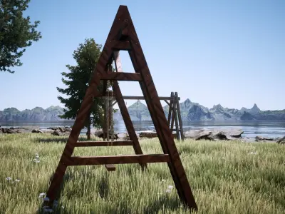 Japanese Theme Swing  3D model