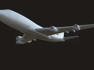 B747-400F Wingspan 2200mm 3D print model