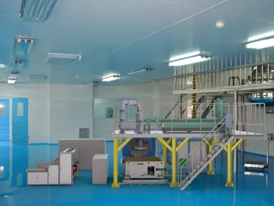 Melt-blown fabric production Assembly Line 3D model