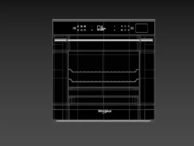 Whirlpool W7OSPBLAUS SteamSense Pyrolytic 60cm Oven 3D model