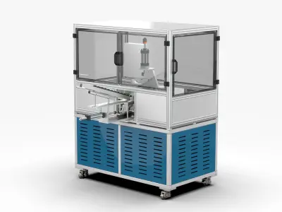 Automatic Horizontal Chamfering Rough Turning Machine 3D model