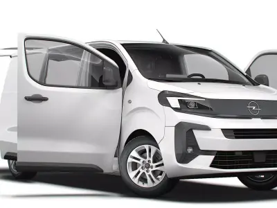 Opel Vivaro Electric Tailgate Van L2 HQ Interior 2024 3D model