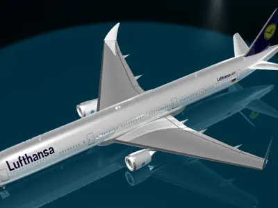 Lufthansa Boeing 777 - 9X 3D model