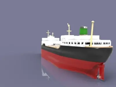 Tanker Ship Free 3D model