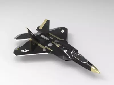 F22 3d printed cura 3D print model