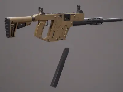 Vector 22 CRB Rigged PBR Low-poly 3D model