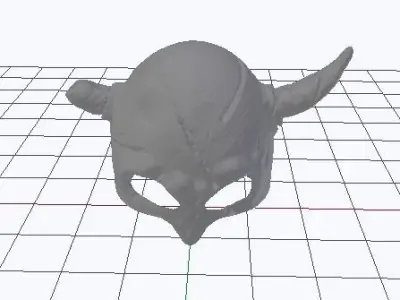 Battle Helmet Low-poly 3D model