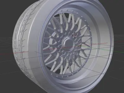 BBS SUPER RS WHEELS 3D model