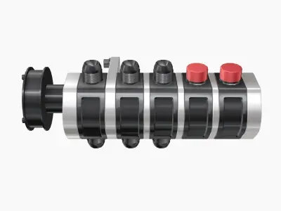 Savy Dry Sump Oil Pump Low-poly 3D model