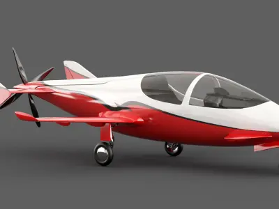 Single-seat aircraft 3D model