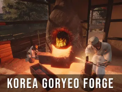 Korea Goryeo Forge Low-poly 3D model