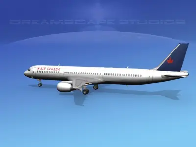 Airbus A321 Air Canada 2 3D model