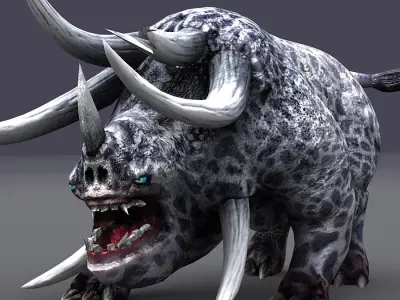 3DRT-bullhouds monsters Low-poly 3D model