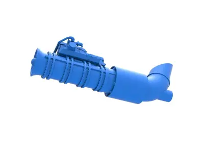 Jet engine 5 Scale 1 to 25 3D print model