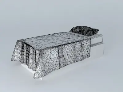 Single Bed - Simple Free 3D model purchase