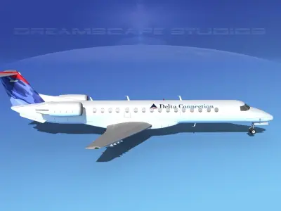 Embraer ERJ-140 Delta Connection 3D model
