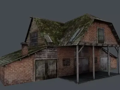 Ancient House Low-poly 3D model