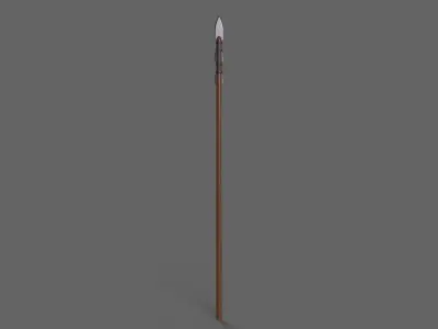 PBR Spear V2b Low-poly 3D model
