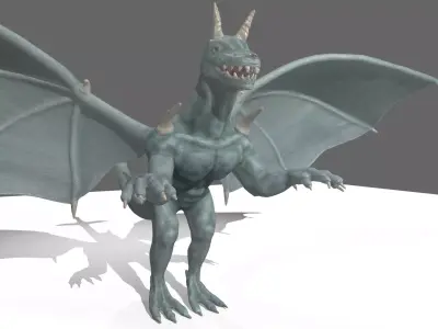 DRAGON with wings 3D model