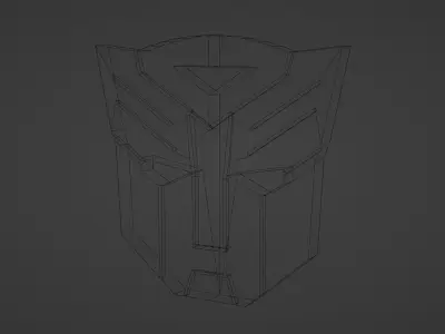 transformers icon Free low-poly 3D model