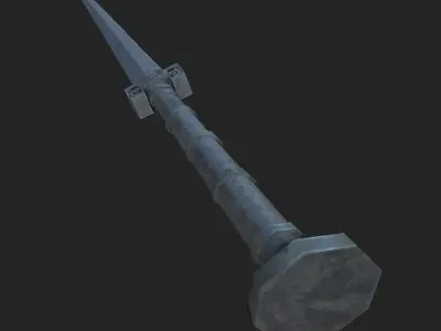 Jian Blade Low-poly 3D model