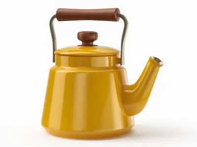 Teapot Low Poly 3D Model