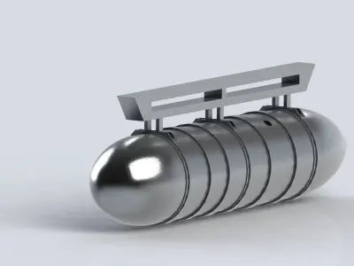 A5M4 Drop tank 3D print model