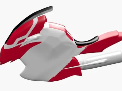 dinocycle jet fighter 3D model