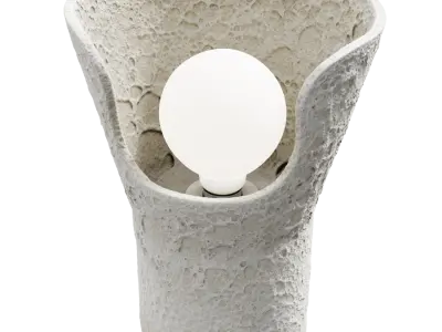  Eno Ceramic Xona Moon Lamp Model, White 