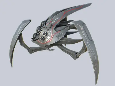 Evil mech Low-poly 3D model buy