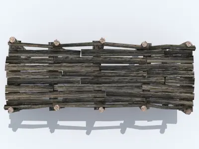 Wooden Bridges Pack Low-poly 3D model