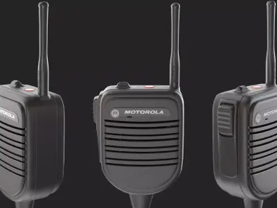 Motorola PSM Radio Mic 3D model