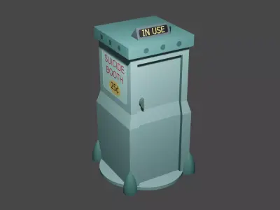 Futurama Suicide Booth Free 3D model