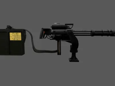 MINIGUN Air Force M134 Low-poly 3D model