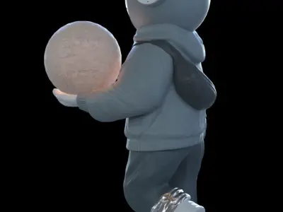 Astronaut Doll 3D model