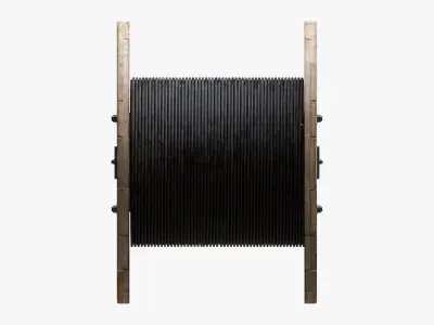 Steel cable reel 3D model